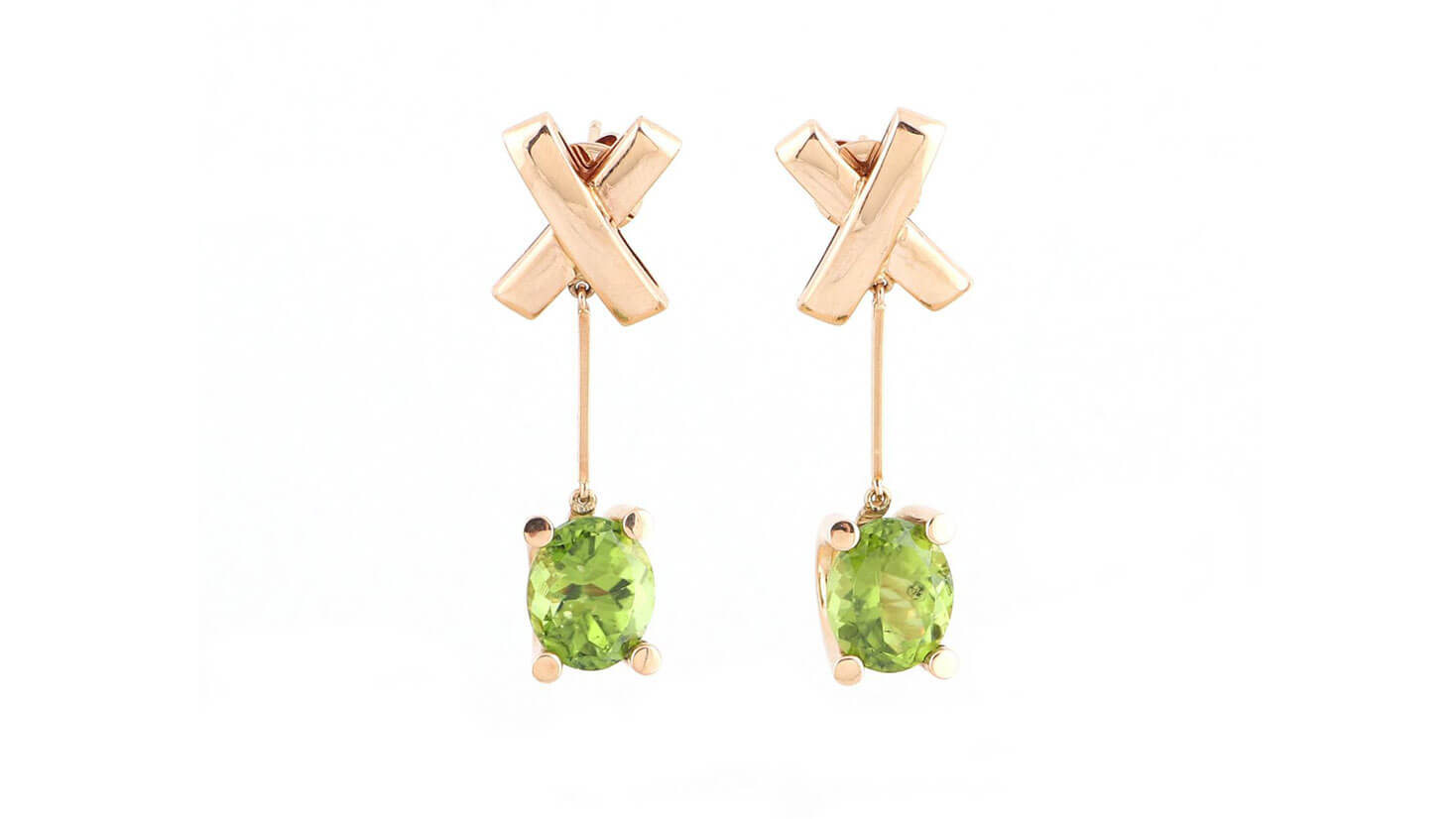 Peridot Ohrgehänge mit hellgrünen Peridoten