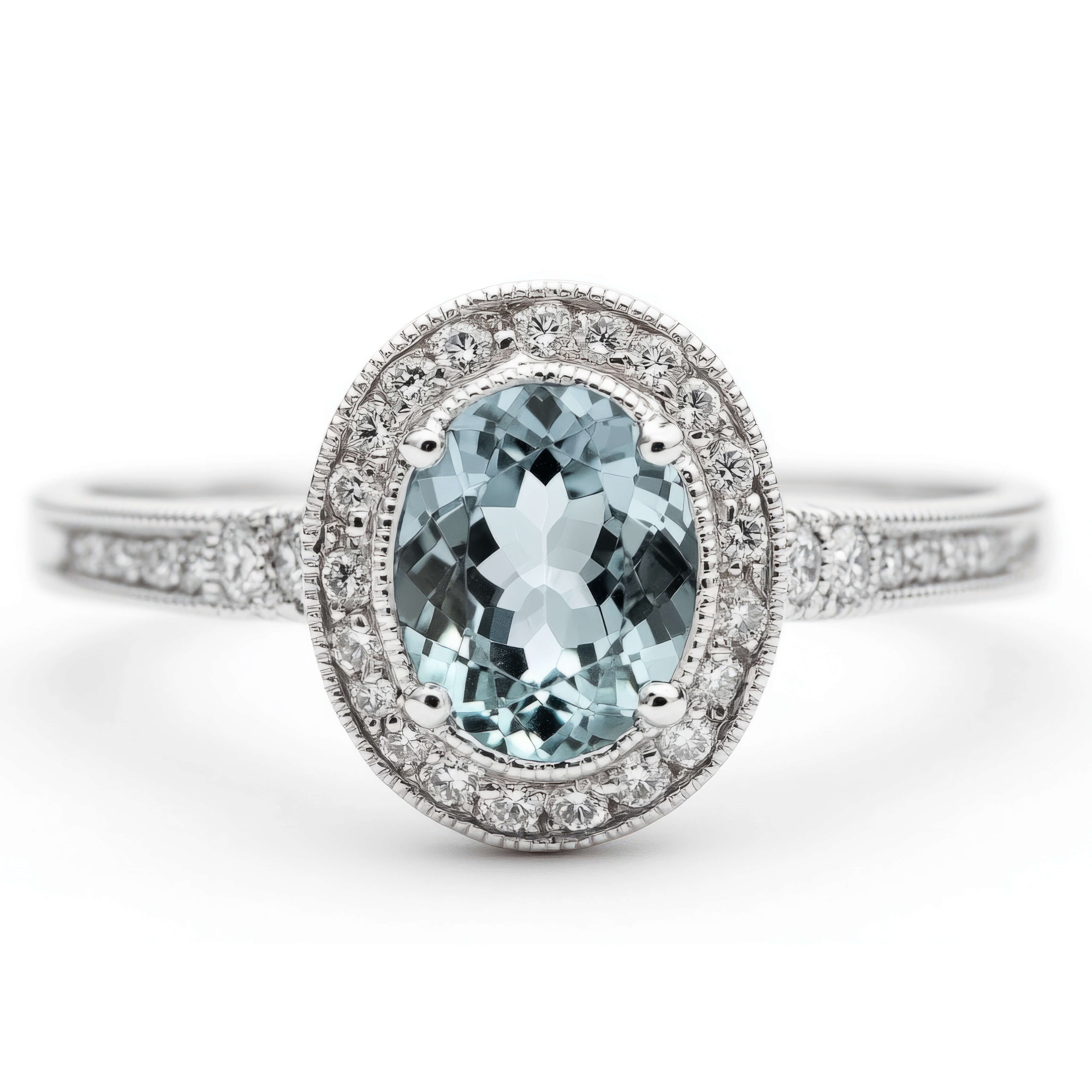 Weißgoldener Ring mit Aquamarin bei Dorotheum Schmuck Pfand