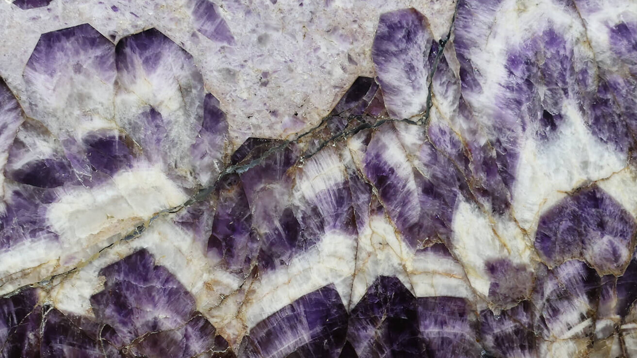 Amethyst Österreich Weinviertel polierte Platte