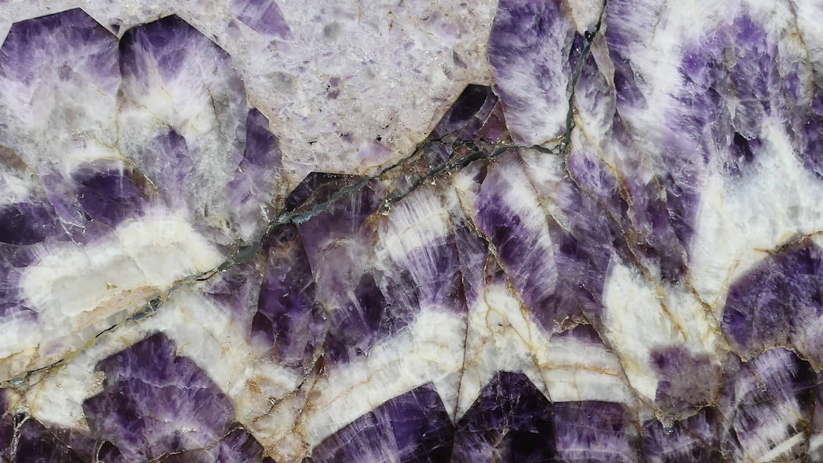 Amethyst Österreich Weinviertel polierte Platte