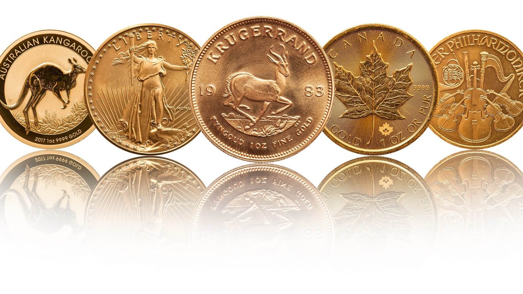 gold bullion coins one ounce of fine gold Von Matt Light