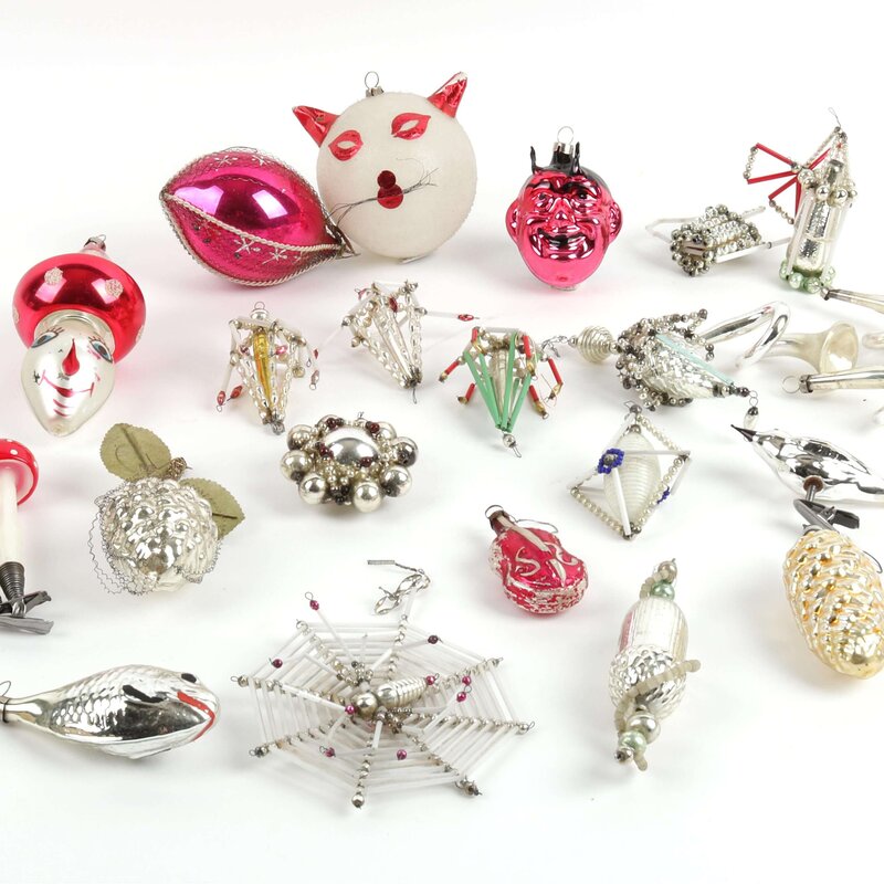 Christbaumschmuck, teils Gablonz