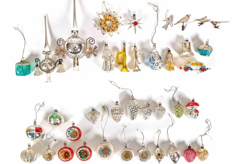 Vintage Weihnachtsschmuck Konvolut 