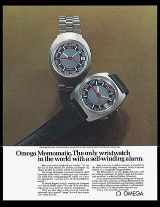 Omega Memomatic Werbeanzeige