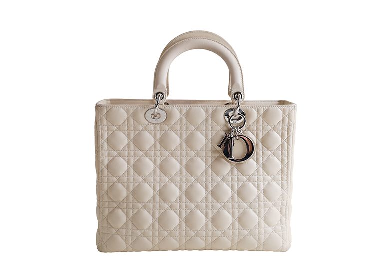 Luxustasche Dior weißes Leder